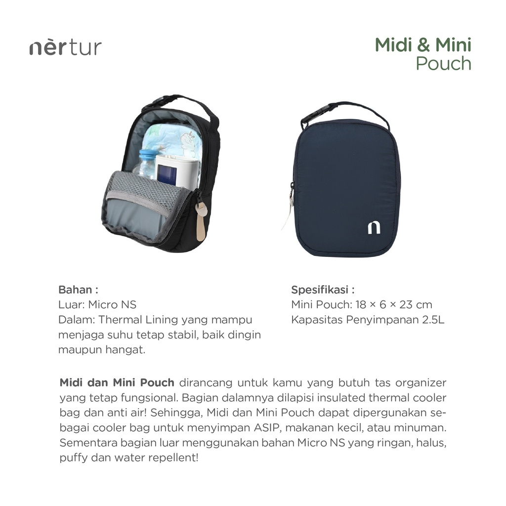 Midi Pouch - Navy