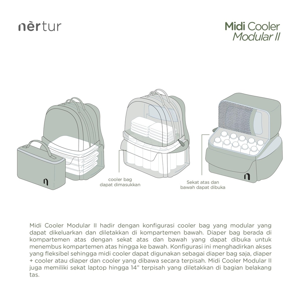 Midi Cooler Modular II - Polyester Kitt