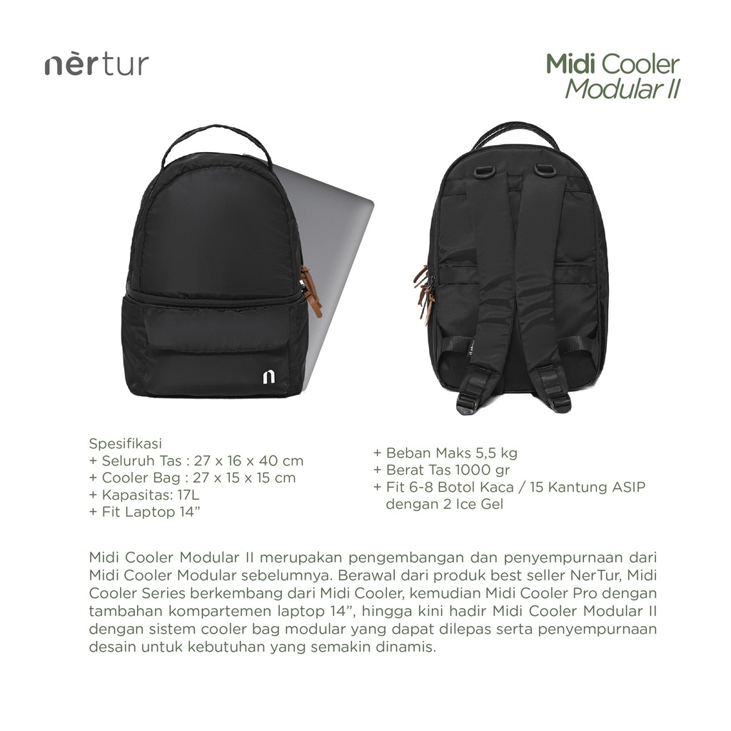 Midi Cooler Modular II - Polyester Black